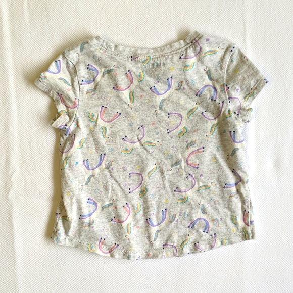 old navy unicorn print cotton t-shirt 18-24 months baby girl - Picture 6 of 6